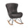 Fauteuil d'allaitement à bascule Vipack Rocky Gris foncé