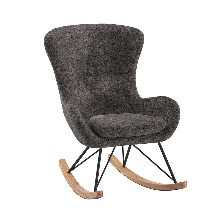 Fauteuil à bascule Vipack Rocky Gris foncé