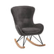 Fauteuil d'allaitement à bascule Vipack Rocky Gris foncé