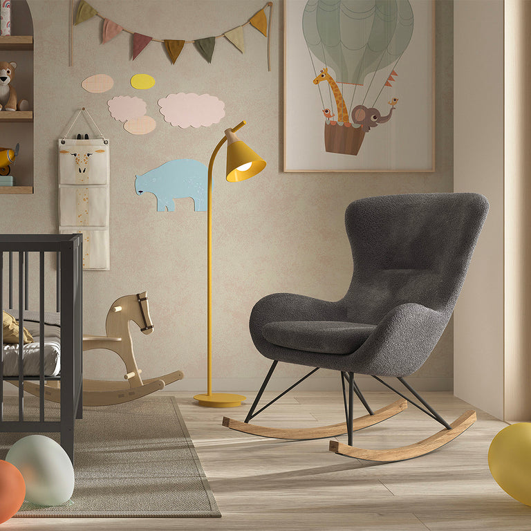 Fauteuil à bascule Vipack Rocky Gris foncé - vue 2