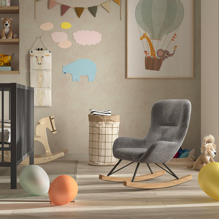 Mini fauteuil à bascule Vipack Rocky Gris foncé - vue 2