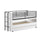 Lit mi-hauteur 90x200 sommier et tiroirs inclus Vipack Sam Blanc