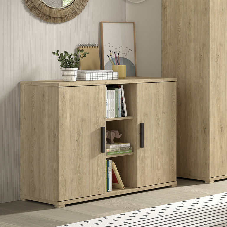 Commode 2 portes Vipack Sam Bois - vue 2