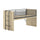 Lit mi-hauteur 90x200 sommier inclus Vipack Sam Bois