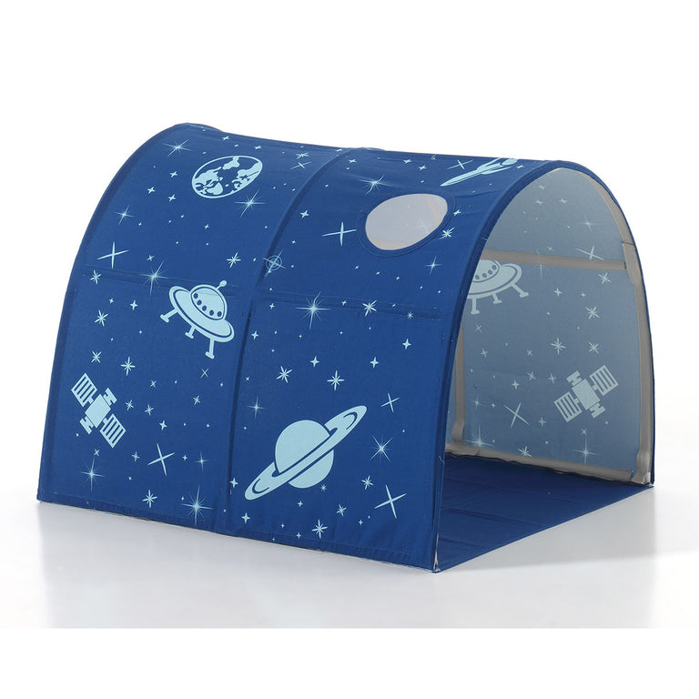 Lit mi-hauteur 90x200 sommier inclus et housse Astro Vipack Scott Blanc - vue 5