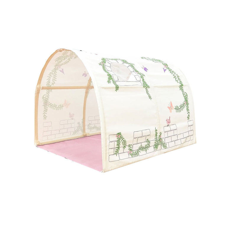 Lit mi-hauteur 90x200 sommier inclus et housse Birdy Vipack Scott Blanc - vue 5
