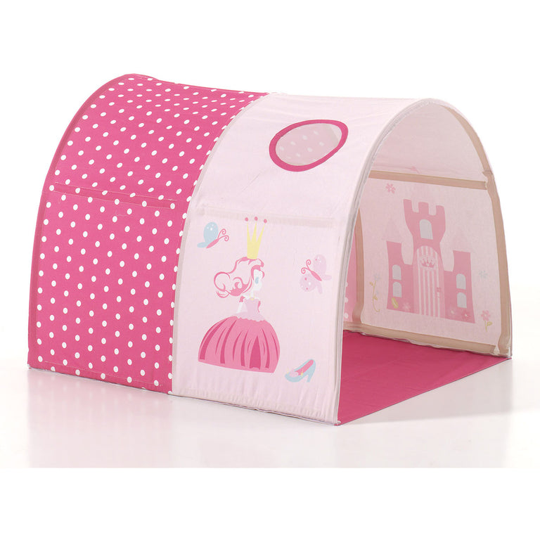 Lit mi-hauteur 90x200 sommier inclus et housse Princesse Vipack Scott Blanc - vue 5
