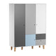 Armoire 3 portes Vox Concept Bleu