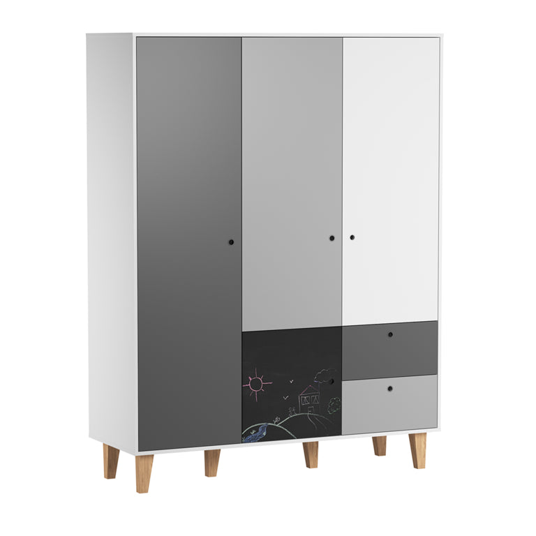 Armoire 3 portes Vox Concept Noir