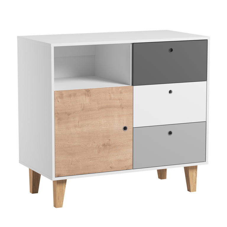 Lit bébé évolutif et Commode à langer Vox Concept Bois - vue 3