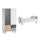 Lit bébé évolutif et Armoire Vox Concept Bois
