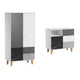 Commode 3 tiroirs et Armoire Vox Concept Noir