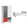Lit bébé évolutif et Armoire Vox Concept Rouge