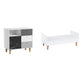 Lit bébé évolutif et Commode à langer Vox Concept Noir
