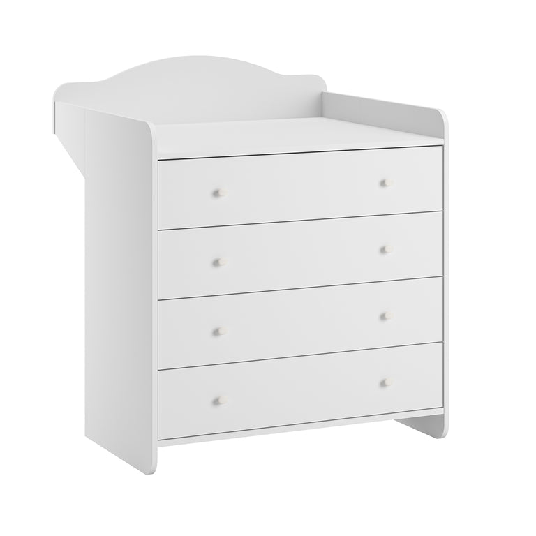 Commode à langer et armoire 2 portes Vox Megeve Blanc - vue 3