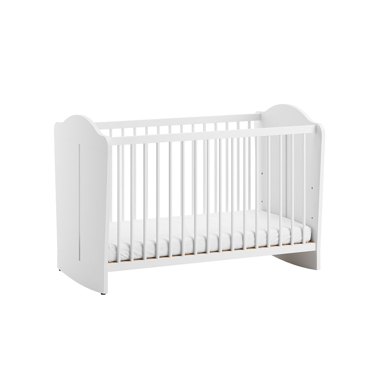 Lit bébé 60x120 et armoire 2 portes Vox Megeve Blanc - vue 2