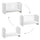 Lit évolutif 70x140 Vox Megeve Blanc