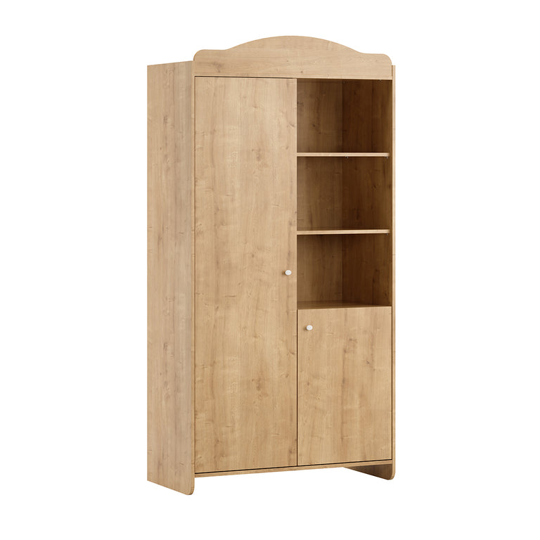Lit évolutif 70x140 et armoire 2 portes Vox Megeve Bois - vue 3