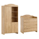Commode à langer et armoire 2 portes Vox Megeve Bois