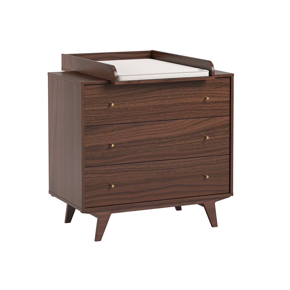 Chambre complète lit évolutif 70x140 commode à langer et armoire 2 portes 1 tiroir Vox Mid -  Bois - vue 6