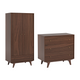 Commode 3 tiroirs et armoire 2 portes 1 tiroir Vox Mid - Bois