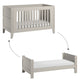Lit évolutif 70x140 sommier inclus Vox Milenne Cachemire