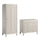 Commode 3 tiroirs et armoire 1 porte Vox Milenne Cachemire