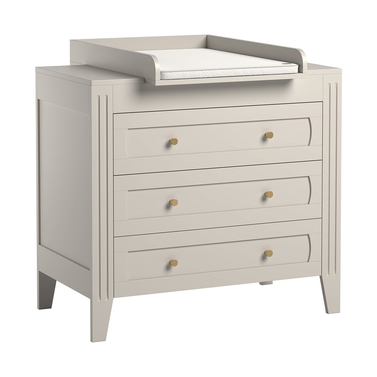 Chambre complète lit évolutif 70x140 commode à langer et armoire 1 porte Vox Milenne Cachemire - vue 4