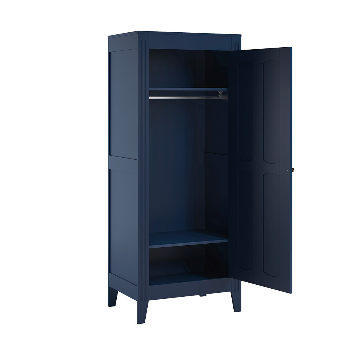 Commode 3 tiroirs et armoire 1 porte Vox Milenne Bleu - vue 4
