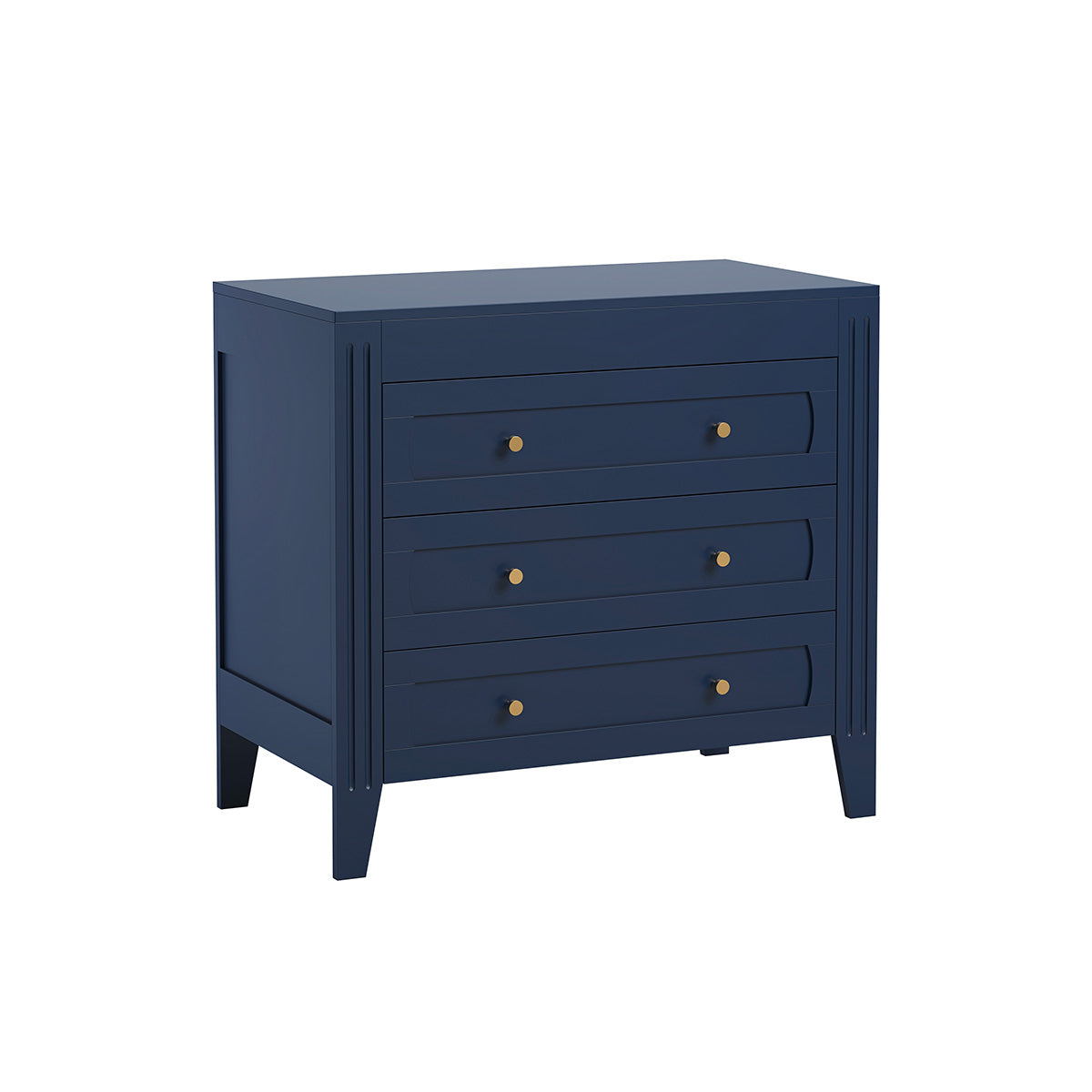Commode 3 tiroirs et armoire 1 porte Vox Milenne Bleu - vue 2