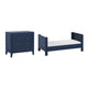 Lit bébé évolutif et commode 3 tiroirs Vox Milenne Bleu