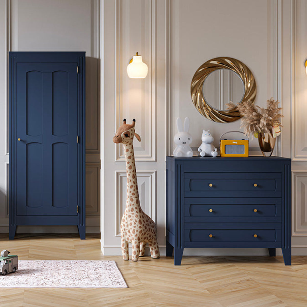 Commode 3 tiroirs Vox Milenne Bleu