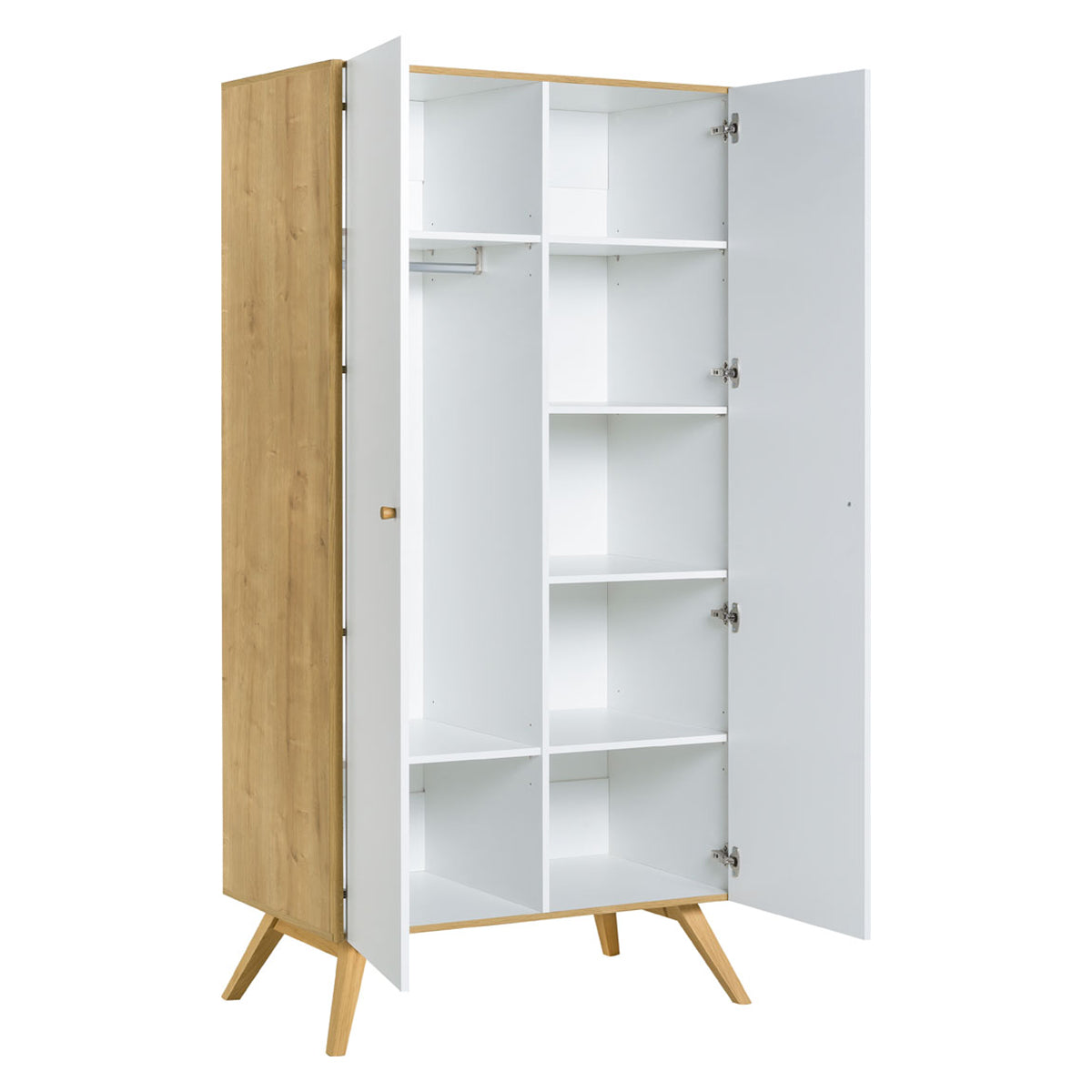 Armoire 2 portes Vox Nature Blanc - vue 2