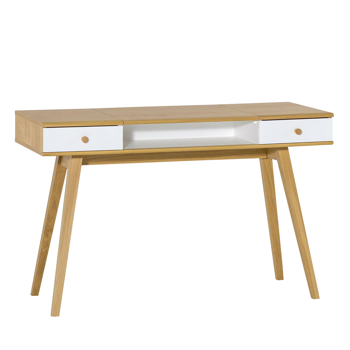 Coiffeuse bureau avec miroir Vox Nature Blanc - vue 2