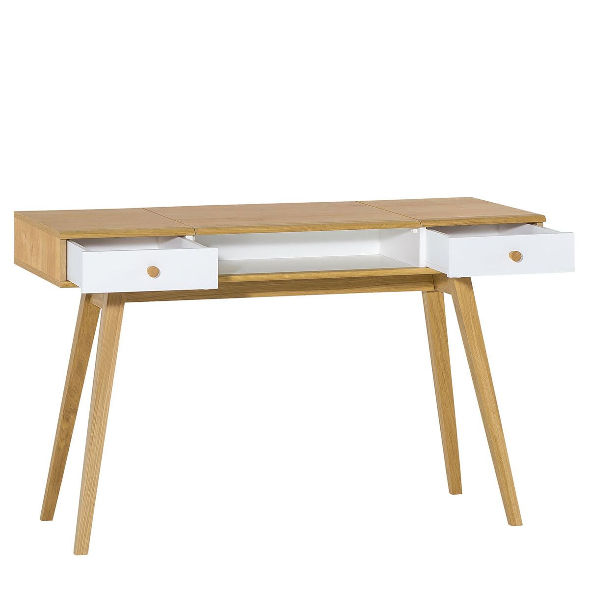 Coiffeuse bureau avec miroir Vox Nature Blanc - vue 3
