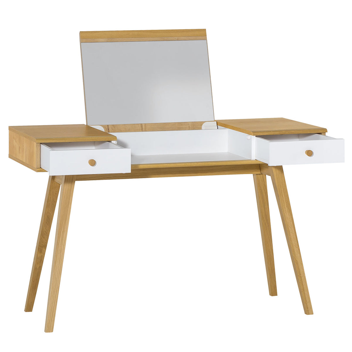 Coiffeuse bureau avec miroir Vox Nature Blanc