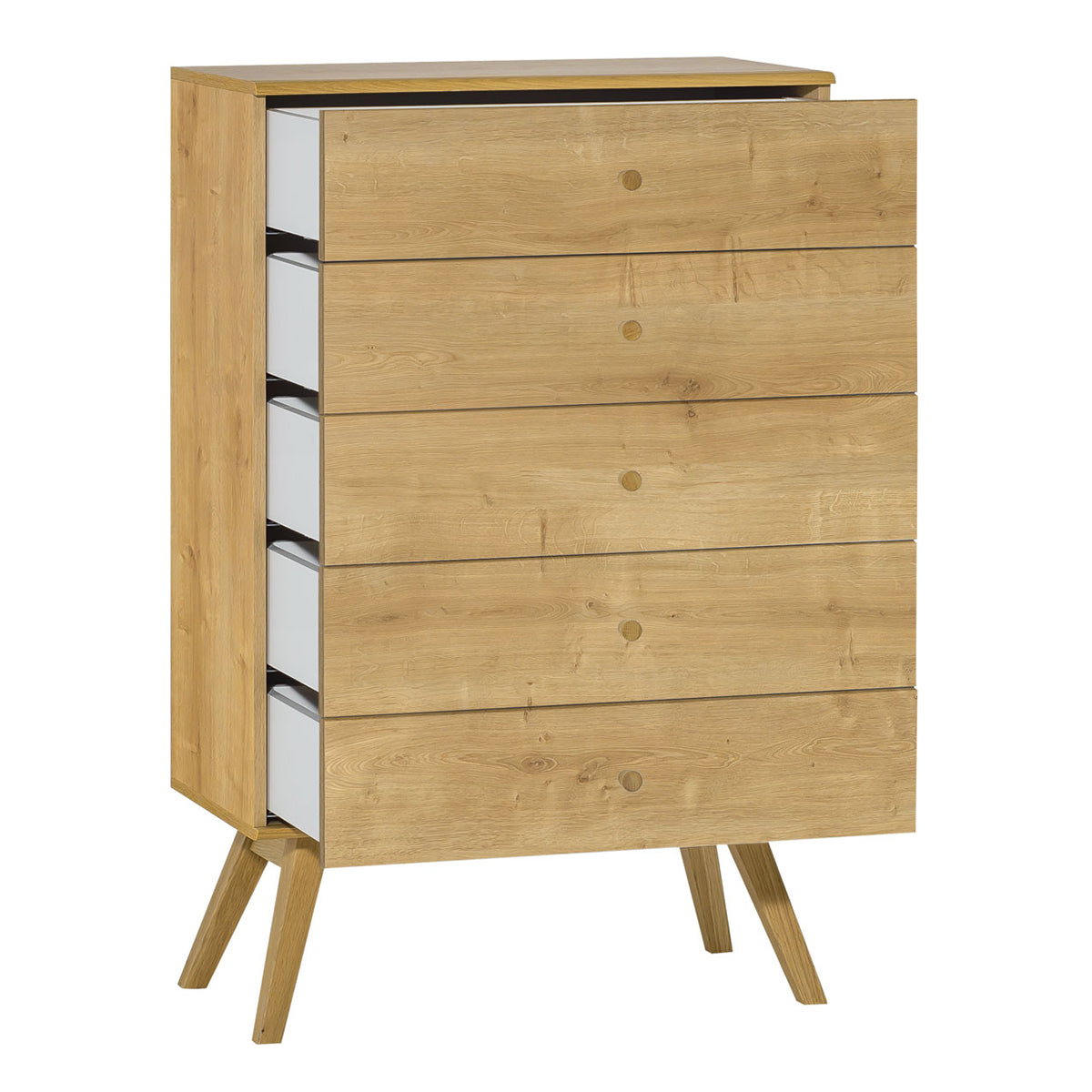 Commode 5 tiroirs Vox Nature Bois - vue 2