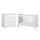 Lit bébé 60x120 et commode 3 tiroirs Vox Ova Blanc