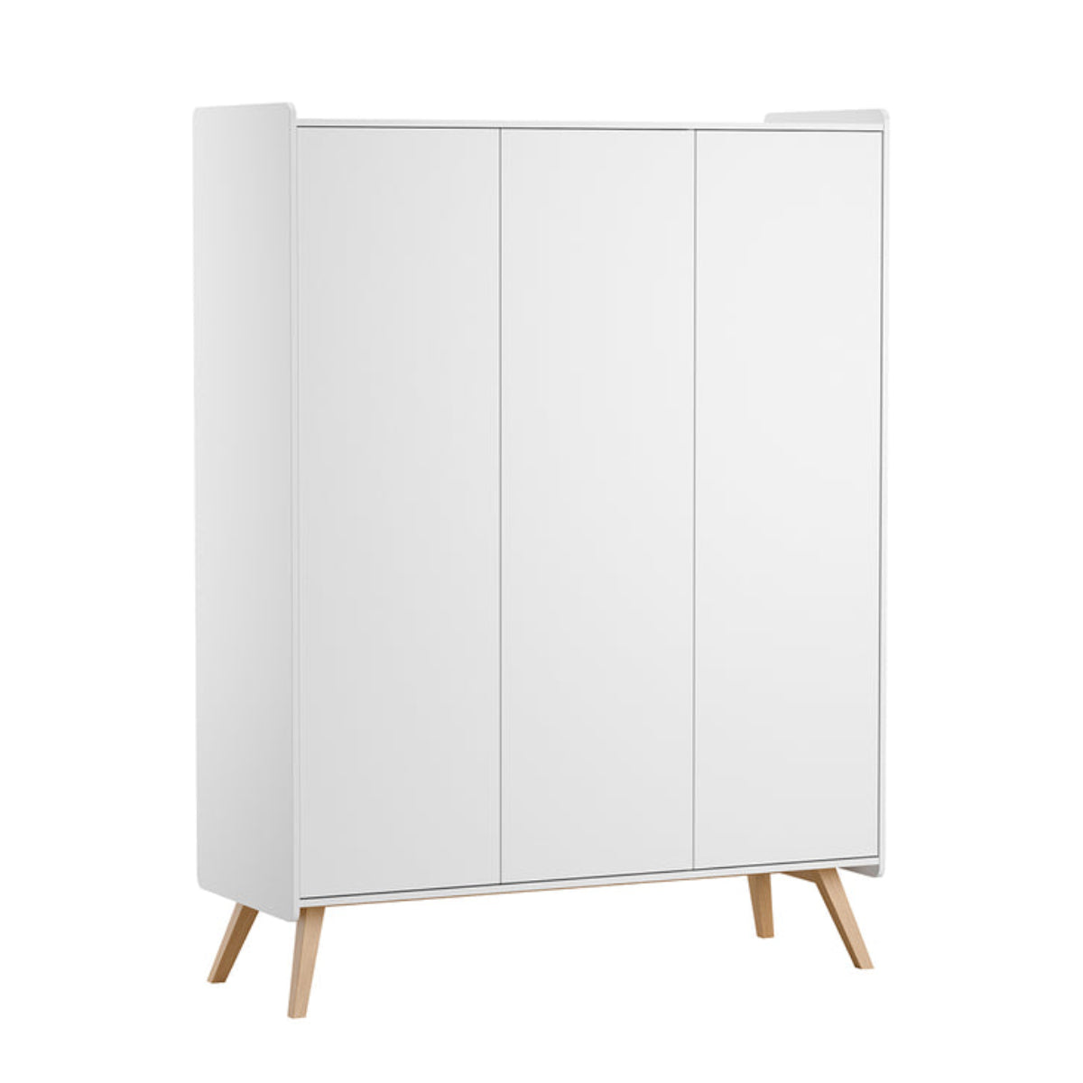 Armoire 3 portes Vox Vintage Blanc et Bois