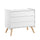 Commode 3 tiroirs Vox Vintage Blanc et Bois