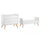 Lit évolutif 70x140 et commode 3 tiroirs Vox Vintage Blanc et Bois