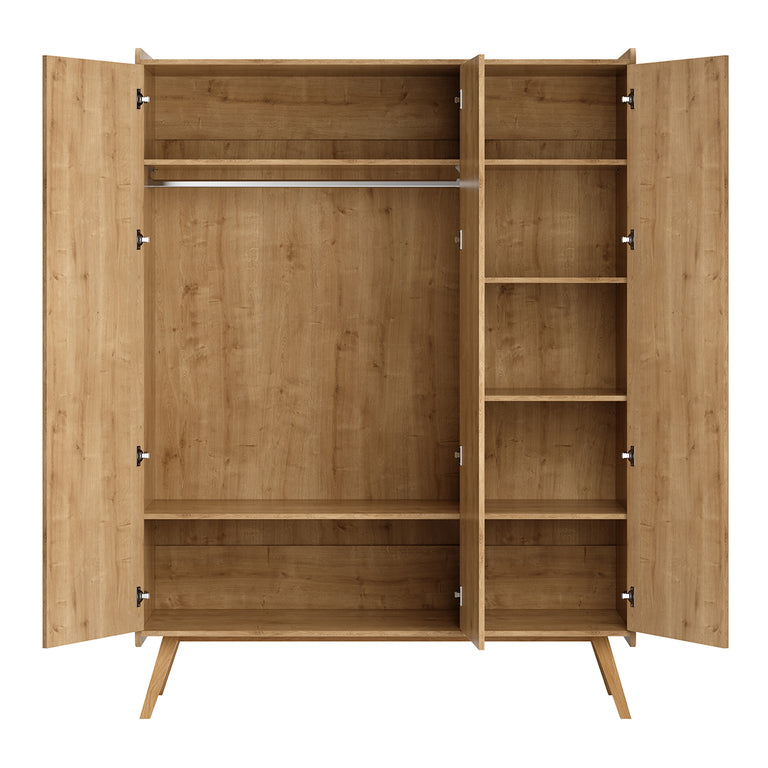 Armoire 3 portes Vox Vintage Bois - vue 2