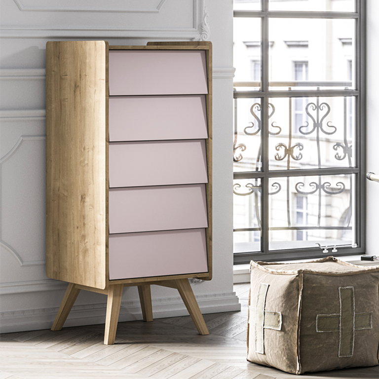 Chiffonnier Vox Vintage Bois Rose - vue 2