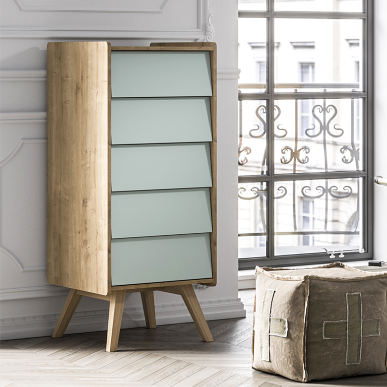 Chiffonnier Vox Vintage Bois Vert - vue 2