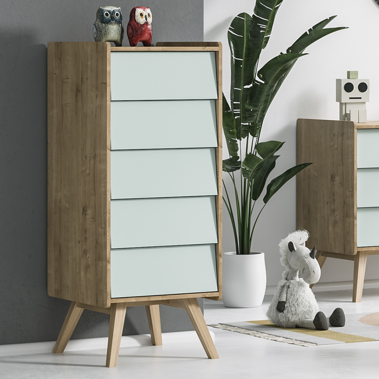 Chiffonnier Vox Vintage Bois Vert - vue 3