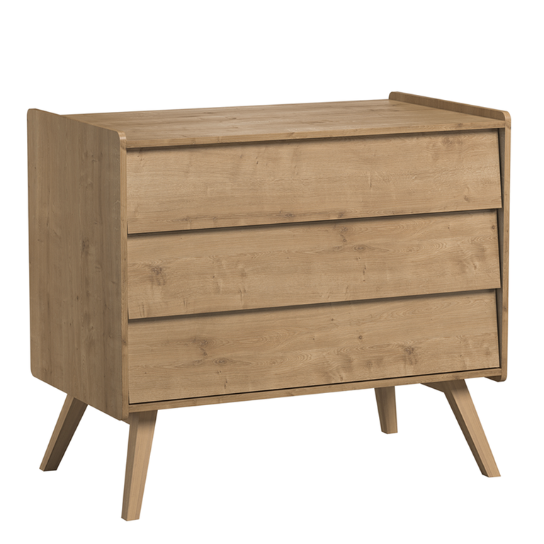 Chambre complète lit bébé évolutif - commode 3 tiroirs - armoire 2 portes Vox Vintage Bois - vue 7