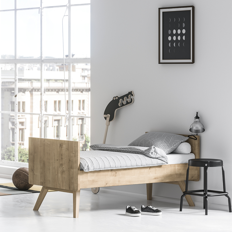 Lit bébé évolutif Vox Vintage Bois - vue 4