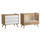 Lit bébé et Commode à langer Vox Vintage Bois Blanc