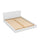 Lit 160x200 sommier inclus Cora Blanc