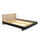 Lit 160x200 sommier inclus Cora Bois blanchi et Noir